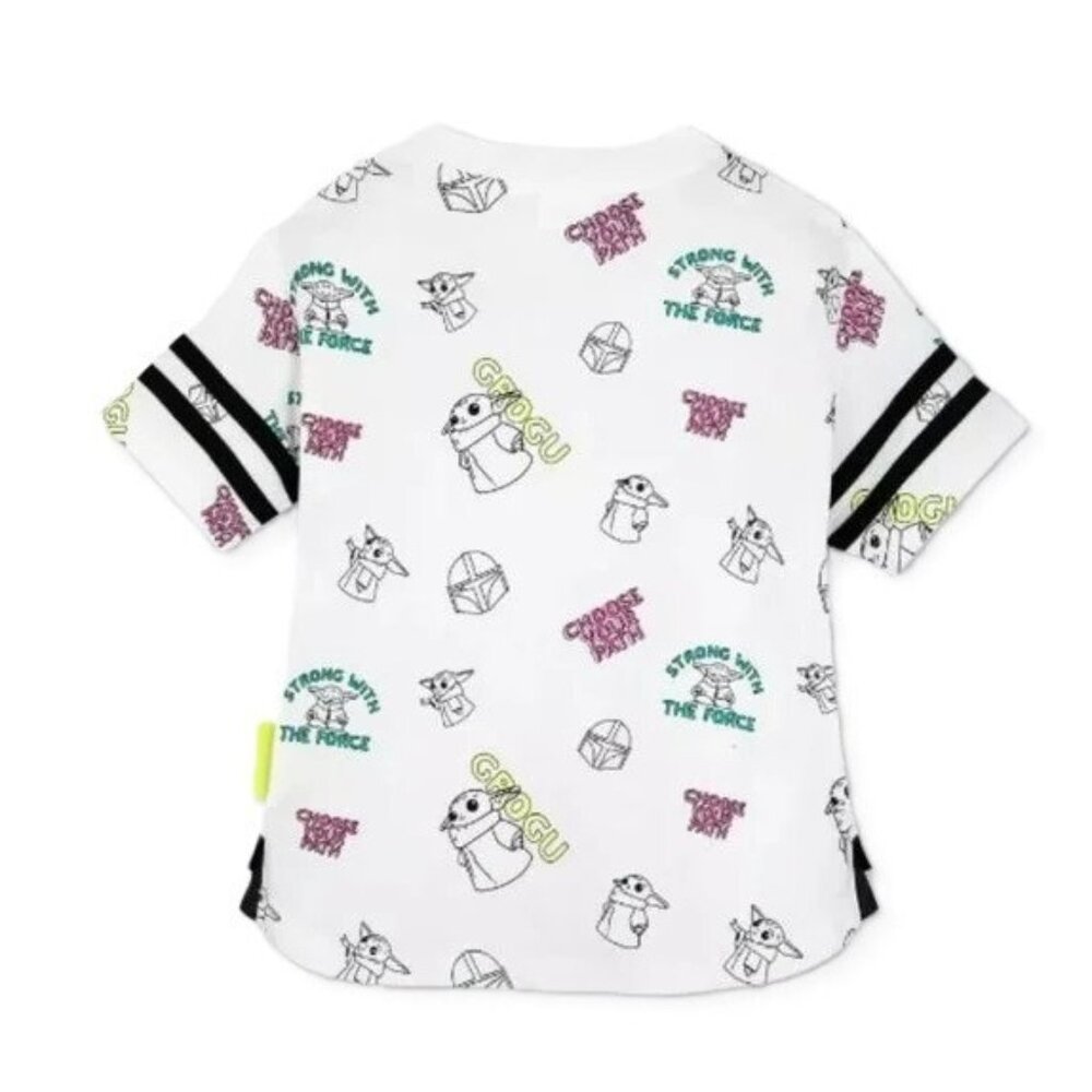 Disney Star Wars The Mandalorian Artwork Design Ringer Tee - Girls' Medium 8/10 - Picture 4 of 8